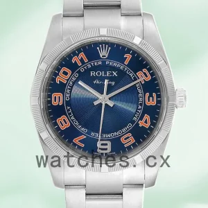 Rolex Air-king 36mm Men’s 114210BLAO Silver-tone Automatic