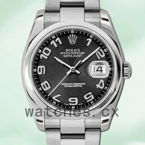 Rolex Datejust 36mm 116200BKCAO Men’s Black Concentric Dial Silver-tone