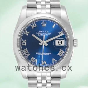 Rolex Datejust 36mm 116200BLRJ Men’s Automatic Silver-tone