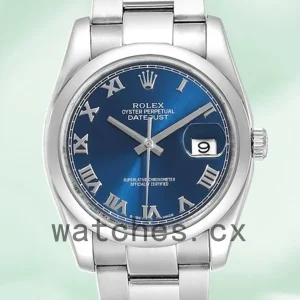 Rolex Datejust 116200BLRO Men’s 36mm Automatic Blue Dial