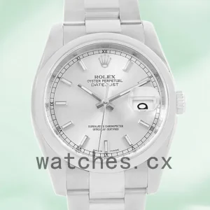 Rolex Datejust Men’s 36mm 116200SSO Automatic Silver Floral Dial