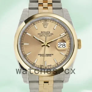 Rolex Datejust Men’s 116203CSJ 36mm Champagne Dial