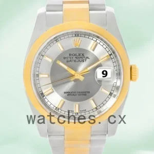 Rolex Datejust 116203STSO 36mm Men’s Silver Tuxedo Dial