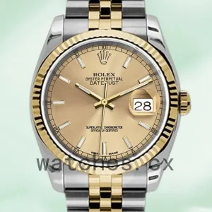 Rolex Datejust Men’s 116233-CSJ 36mm Silver-tone