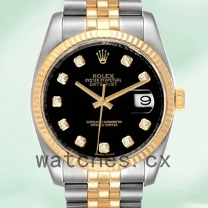 Rolex Datejust 116233BKDJ Men’s 36mm Jubilee Bracelet Silver-tone