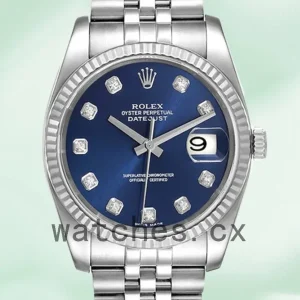 Rolex Datejust Men’s 116234BLDJ 36mm Blue Dial Silver-tone