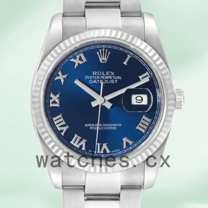 Rolex Datejust 116234BLRO Men’s 36mm Blue Dial
