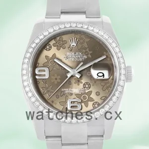Rolex Datejust 116244BFAO Men’s 36mm Silver-tone Automatic