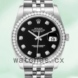 Rolex Datejust 116244BKDJ 36mm Men’s Automatic Bracelet