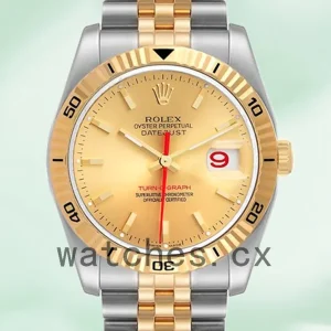 Rolex Datejust Turn-o-graph 36mm 116263 Men’s Silver-tone Champagne Dial