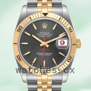 Rolex Datejust Turn-o-graph 36mm Men’s 116263 Silver-tone Jubilee Bracelet/Oyster Bracelet