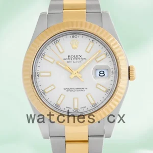 Rolex Datejust 116333-72213 41mm Men’s White Dial Silver-tone