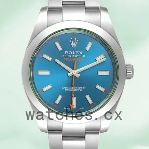 Rolex Milgauss Men’s 40mm m116400gv-0002 Blue Dial Oyster Bracelet