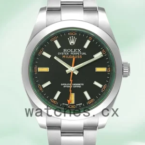 Rolex Milgauss 40mm m116400gv-0001 Men’s Silver-tone Oyster Bracelet