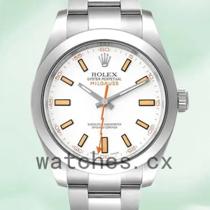 Rolex Milgauss 116400-72400 40mm Men’s Silver-tone Oyster Bracelet