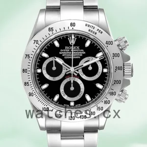 Rolex Daytona 40mm 116520BKSO Men’s Silver-tone