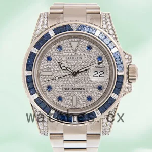 Rolex Submariner 40mm Men’s 116659 Diamond Paved Dial Automatic