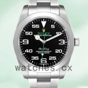 Rolex Air-king m116900-0001 40mm Men’s Silver-tone Black Dial