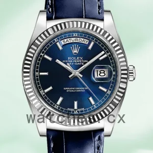 Rolex Day-Date 118139-L Men’s 36mm Leather Strap Automatic