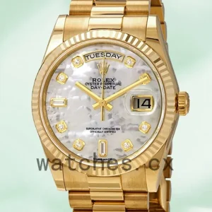 Rolex Day-Date 36mm 118238MDP Men’s Jubilee Bracelet White Mother-Of-Pearl Dial