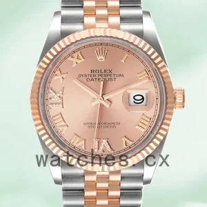 Rolex Datejust m126231-0027 36mm Men’s Pink Dial Jubilee Bracelet