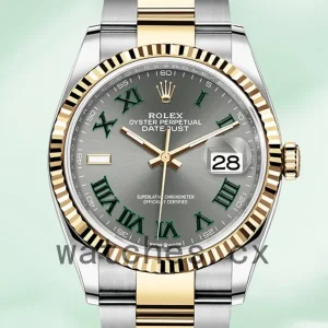 Rolex Datejust m126233-0036 Men’s 36mm Silver-tone Jubilee Bracelet