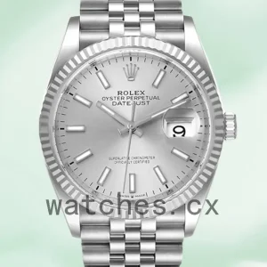 Rolex Datejust Men’s 36mm 126234SSJ Jubilee Bracelet Silver Dial