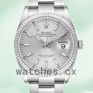 Rolex Datejust 36mm 126234SSO Men’s Silver Dial Silver-tone