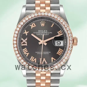 Rolex Datejust Men’s m126281rbr-0011 36mm Silver-tone