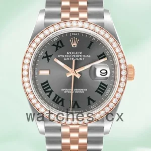 Rolex Datejust 36mm Men’s m126281rbr-0017 Automatic Grey Dial