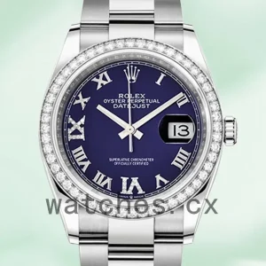 Rolex Datejust Ladies 36mm m126284rbr-0014 Silver-tone Automatic