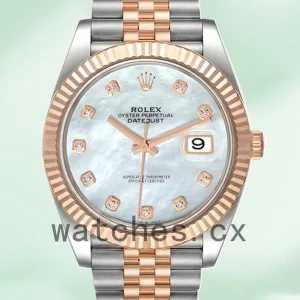 Rolex Datejust m126331-0014 41mm Men’s Jubilee Bracelet White Mother of Pearl Dial