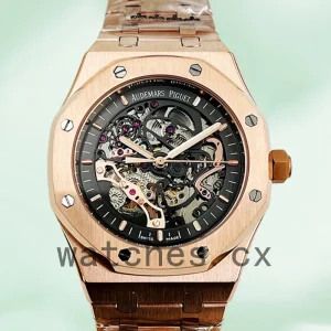Audemars Piguet Royal Oak 15407 O R. O O.1220 O R.01 Men’s 42mm Bracelet Black Dial