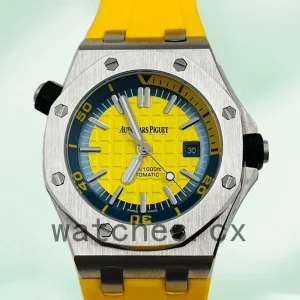 Audemars Piguet Royal Oak Offshore Men’s 42mm 15710 S T. O O. A051 C A.01 Yellow Dial