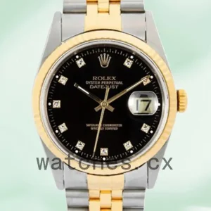 Rolex Datejust Men’s 16233BKDJ 36mm Jubilee Bracelet