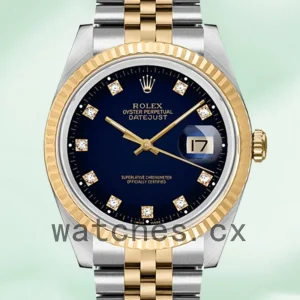 Rolex Datejust Men’s 16233BLDJ 36mm Jubilee Bracelet Silver-tone