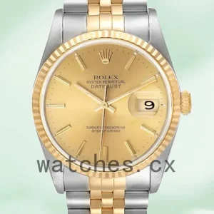 Rolex Datejust 36mm 16233CSJ Men’s Jubilee Bracelet Gold Dial