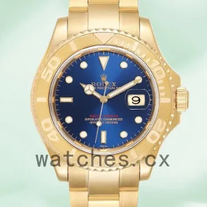 Rolex Yacht-master 16628BLSO 40mm Men’s Blue Dial Gold-tone