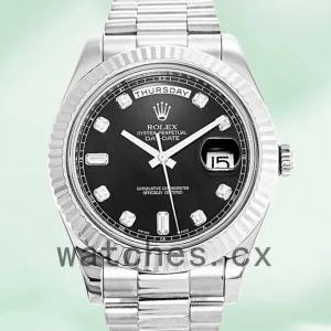 Rolex Day-Date 218239 41mm Men’s Silver-tone President Bracelet