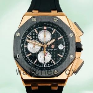 Audemars Piguet Royal Oak Offshore Men’s 26401 R O. O O. A002 C A.01 44mm Black Dial Rubber Band