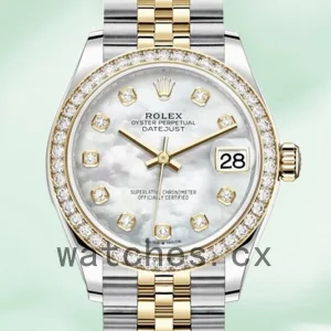 Rolex Datejust m278383rbr-0028 31mm Ladies Jubilee Bracelet Mother of Pearl Dial