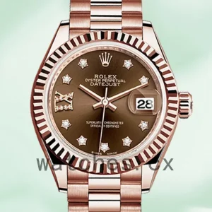 Rolex Datejust m279175-0002 Ladies 28mm Chocolate Diamond Dial