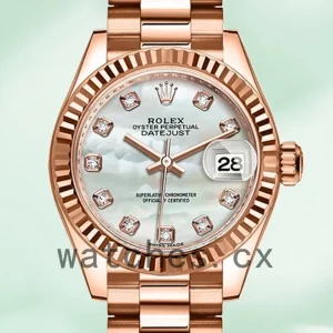 Rolex Datejust Ladies m279175-0017 28mm Rose Gold-tone