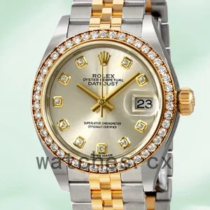 Rolex Datejust Ladies m279383rbr-0007 28mm Jubilee Bracelet Silver-tone