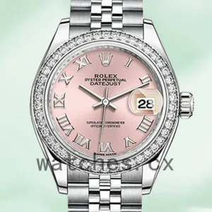 Rolex Datejust 28mm m279384rbr-0005 Ladies Pink Dial