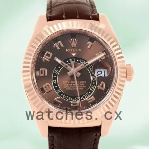 Rolex Sky-dweller Men’s 326135-L 42mm Brown Dial