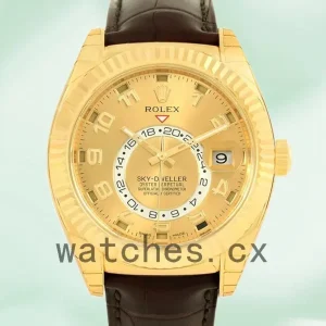 Rolex Sky-dweller 326138 Men’s 42mm Leather Strap