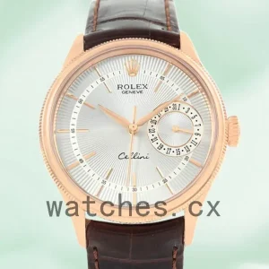 Rolex Cellini m50515-0008 39mm Men’s Leather Strap