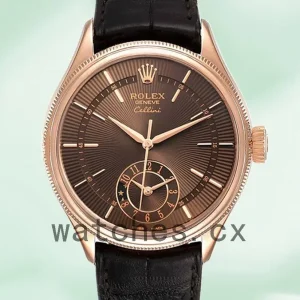 Rolex Cellini 39mm m50525-0016 Men’s Leather Strap