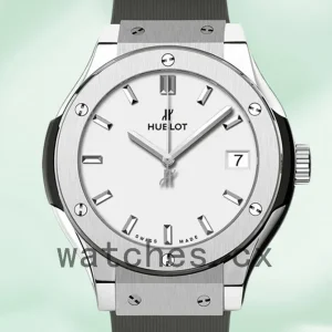 Hublot Classic Fusion 43mm/42mm/45mm Men’s 511.NX.2611.RX Rubber Band Silver-tone